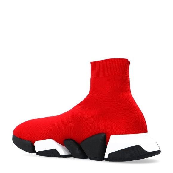 Balenciaga Speed 2.0 LT Bicolor Special Red/Blk/White Mens Sneakers Shoes - Picture 3 of 3